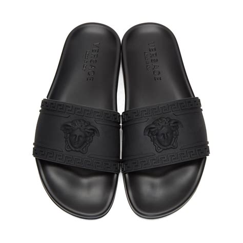 versace men slide|Versace mules for men.